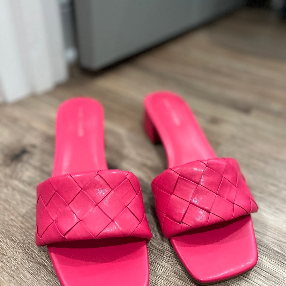 Kitten Heel Block Sandal